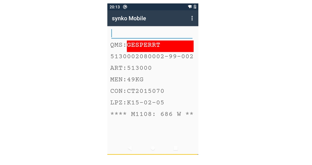 Synko Barscan Scannerlösung Für Erfassung 8403