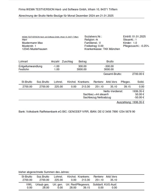 1. Produktbild WEMA Lohn+Gehalt