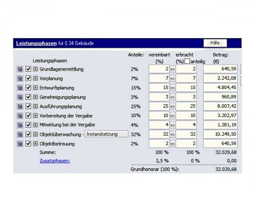 Software: HOAI-Pro - Honorarabrechnung Und -verwaltung Nach HOAI ...