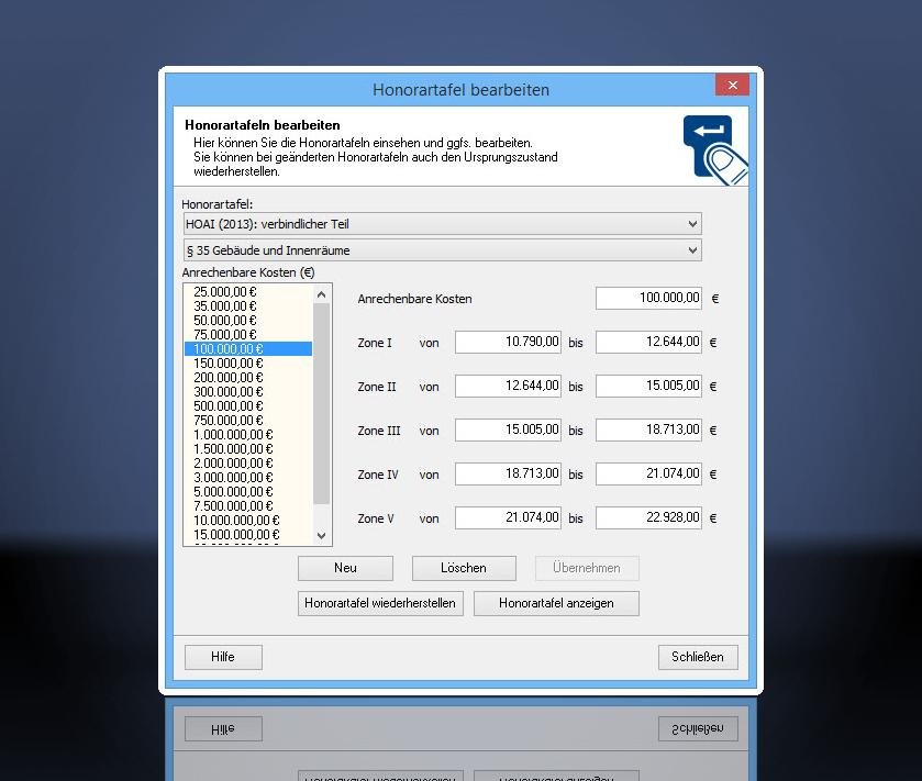 Software: HOAI-Pro - Honorarabrechnung Und -verwaltung Nach HOAI ...