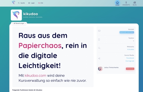 Profil auf kikudoo.com