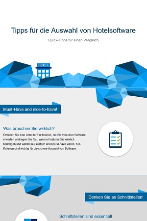 Infografik - Tipps fr die Auswahl von Hotelsoftware