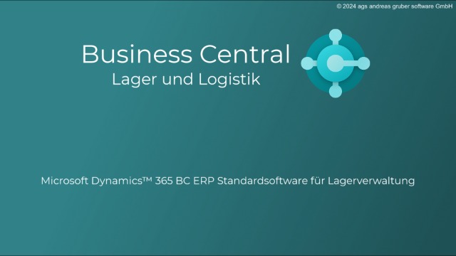 Lager und Logistik - Microsoft Dynamics 365 Business Central ERP Standardsoftware fr Lagerverwaltung