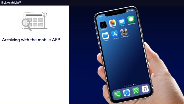 Archiving with the mobile APP